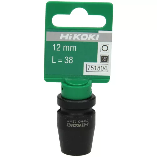 Hikoki 751804 1/2''-os dugókulcs, 12 x 38 mm,