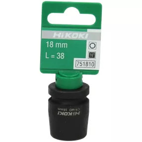 Hikoki 751810 1/2''-os dugókulcs, 18 x 38 mm,