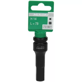   Hikoki 751867 1/2''-os dugókulcs, külső, H14 x 78 mm,