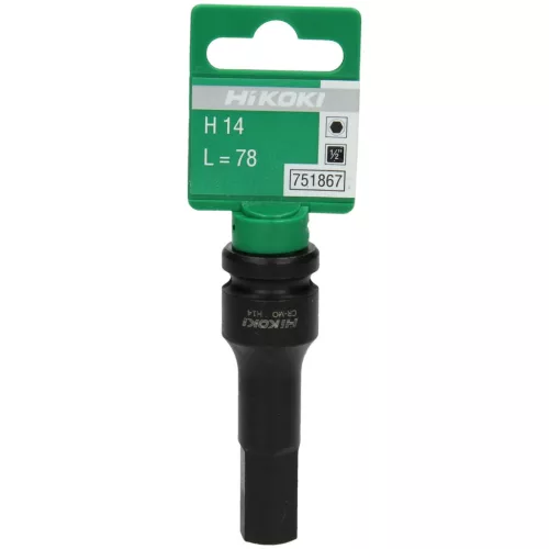 Hikoki 751867 1/2''-os dugókulcs, külső, H14 x 78 mm,