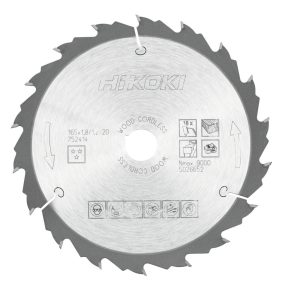   Hikoki 752414 TCT fűrészlap, fa, 165 x 20, Z18, váltakozó / lapos