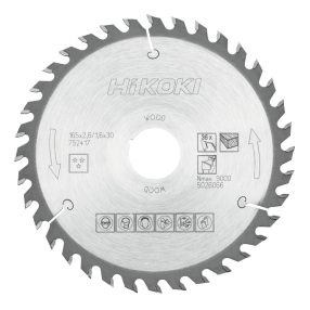   Hikoki 752417 TCT fűrészlap, fa, 165 x 30/20, Z36, váltakozó