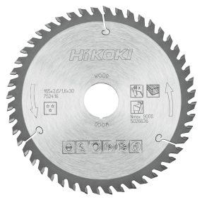   Hikoki 752418 TCT fűrészlap, fa, 165 x 30/20 x Z48, váltakozó