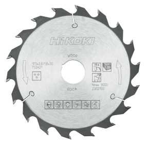   Hikoki 752421 TCT fűrészlap, fa, 170 x 30/20 x Z18, váltakozó