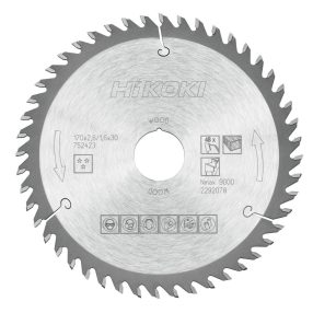   Hikoki 752423 TCT fűrészlap, fa, 170 x 30/20 x Z48, váltakozó