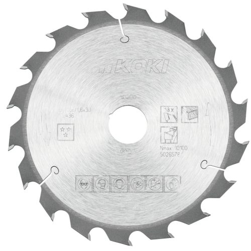 Hikoki 752436 TCT fűrészlap, fa, 190 x 30 x Z18, váltakozó