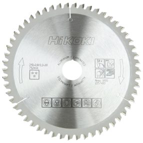   Hikoki 752444 TCT fűrészlap, laminált, alumínium, 210 x 30, z54, trapéz / lapos