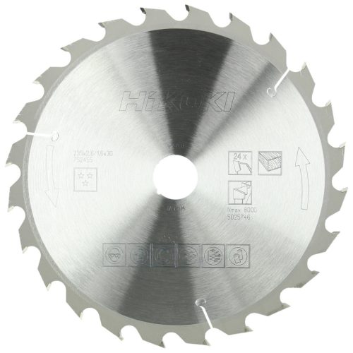 Hikoki 752455 TCT fűrészlap, fa, 235 x 30, Z24, váltakozó