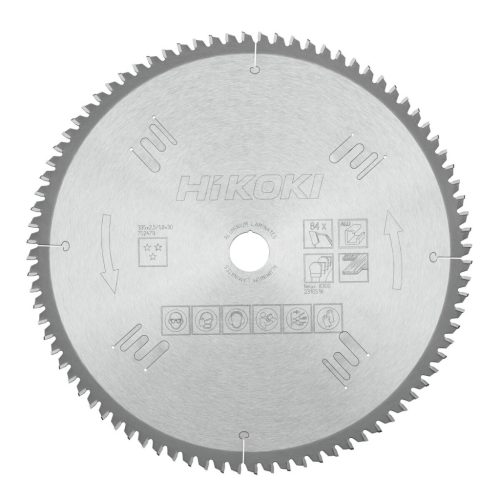 Hikoki 752479 TCT fűrészlap, laminált, alumínium, 335 x 30, z84, trapéz / lapos