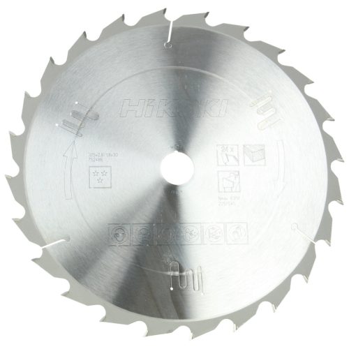 Hikoki 752486 TCT fűrészlap, fa, 305 x 30, Z24, váltakozó