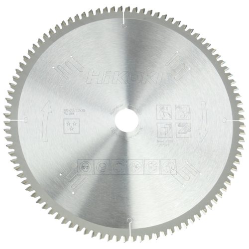 Hikoki 752489 TCT fűrészlap, laminált, alumínium, 305 x 30, Z96, trapéz / lapos