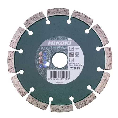 Hikoki 752813 Gyémánttárcsa, 150 x 10,0 x 22,23 mm, Universal