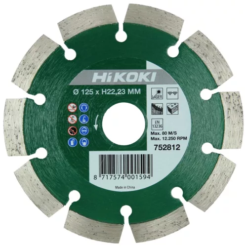 Hikoki 752815 Gyémánttárcsa, 230 x 10,0 x 22,23 mm, Universal