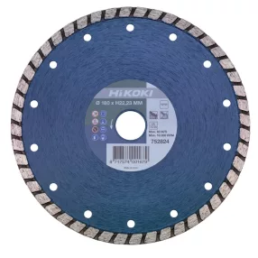   Hikoki 752824 Gyémánt darabolótárcsa, 180 x 22,2 x 6 mm, Turbo