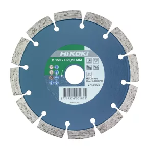   Hikoki 752853 Gyémánttárcsa, 150 x 10,0 x 22,23 mm, Concrete