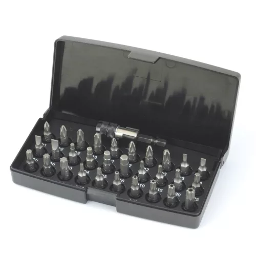 Hikoki 753000 Bit-készlet, 1/4''-os, 31 darabos, 25 mm, gyorscserélő mágneses