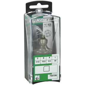   Hikoki 754106 8 mm-es lekerekítő marófej golyóscsapággyal 31,8 x 59 x