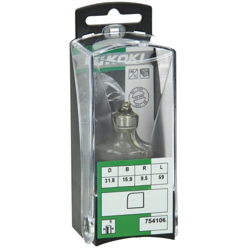 Hikoki 754106 8 mm-es lekerekítő marófej golyóscsapággyal 31,8 x 59 x