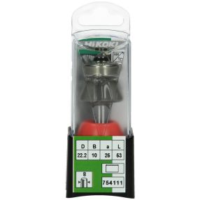   Hikoki 754111 8 mm-es élmarófej három bordával, 22,2 x 53 x