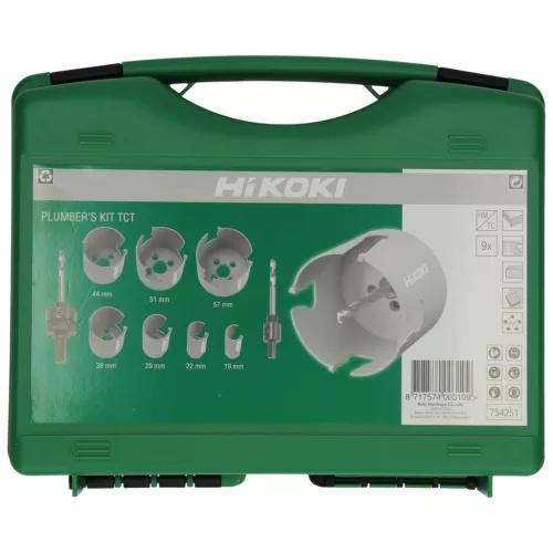 Hikoki 754251 Plumber lyukfűrész készlet, karbid hegyű (9