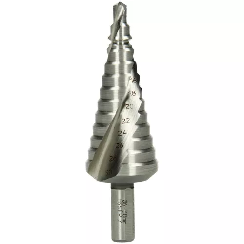 Hikoki 780108 Lépcsős fúrószár, HSS, spirális, 6-30