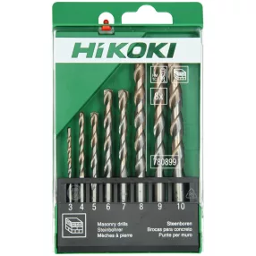   Hikoki 780899 Kőzetfúró szár, készlet (8 darabos) 3–10