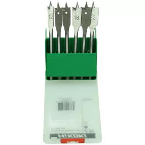   Hikoki 781791 Lapos fafúró szár készlet, (6 darabos) 12/14/16/18/20/22 x 150