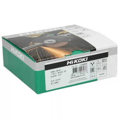 Hikoki 782301 Darabolótárcsa, 115 x 1,0 x 22,23 mm, lapos, csillogó,