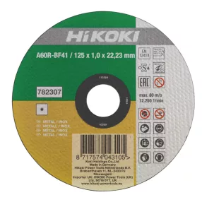   Hikoki 782306 Darabolótárcsa, 115 x 1,0 x 22,23 mm, lapos, HSP,