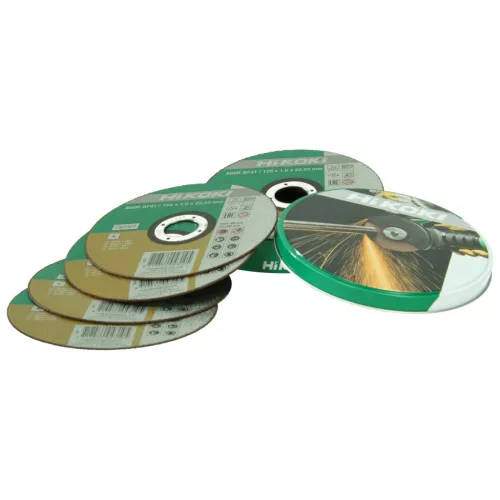 Hikoki 782309 10 darabolótárcsa, 125 x 1,0 x 22,23 mm, lapos, HSP, inox,