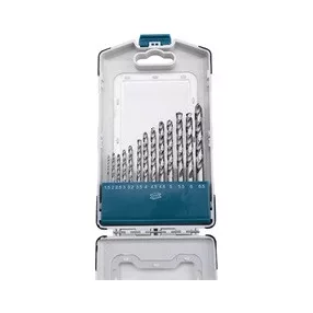   EXTOL INDUSTRIAL fémcsigafúró klt., 13db, HSS 9341/M2, 2-8 mm, acélra, normál befogás, polírozott, műanyag tartóban