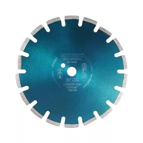   EXTOL INDUSTRIAL gyémántvágó ASZFALT-ra, friss betonhoz, ipari korong, szegmenses; 350×25,4mm, száraz és vizes vágásra