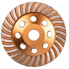 EXTOL INDUSTRIAL gyémántcsiszoló korong; 115mm×22,2mm, Turbo/lamellás jellegű