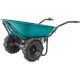 Extol Industrial akkus talicska, 40V, Li-ion, 2 kerekes, differenciál mű, 1 akku, 1 töltő, 6000 mAh, max.260 kg, kefementes motor