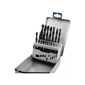   EXTOL PREMIUM fémcsigafúró klt, HSS, DIN 338, fémdobozban;1,0-10,0mm, 19 db