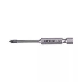   EXTOL PREMIUM fúró üvegre, kerámiára és csempére, keményfém lapkás; 5×75mm, 1/4" hatszög befogás