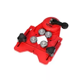   EXTOL PREMIUM fúróvezető sablon gyémánt körkivágókhoz, állítható: 4-83 mm, tapadókorongos