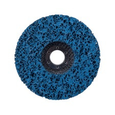 EXTOL PREMIUM csiszolókorong sarokcsiszolóhoz ("négertárcsa"), 125mm, 22 mm vastagság, üvegszálas hátlap, nylon és szilícium-karbid