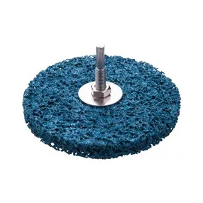   EXTOL PREMIUM csiszolókorong fúrógéphez ("csapos négertárcsa") 115mm, 15 mm vastagság, 6 mm befogás, nylon és szilícium-karbid