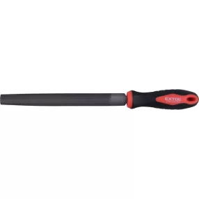  EXTOL PREMIUM fémreszelő 200mm félkerek, T12 acél,  vágat 2, finom, TPR gumis műanyag nyél