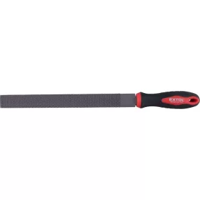   EXTOL PREMIUM ráspoly 250mm lapos, C45 acél, vágat 2, finom, TPR gumis műanyag nyél