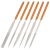 EXTOL PREMIUM tűreszelő klt. gyémántozott; 6db, 4×160×50mm, HRC38-42 szénacél, 100% krómozott
