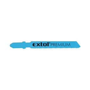   EXTOL PREMIUM dekopírlap fémre, 5db, Bosch befogás, HSS; 51×8×1,5mm, 1,2mm fogtáv, mart, hullámosított fogak, egyenes vágás, acéllemez