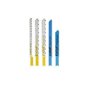   EXTOL PREMIUM dekopírlap, 5db különböző típus, univerzális befogás, HSS, HCS; Bimetál