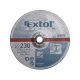 EXTOL PREMIUM csiszoló korong acélhoz, kék; 115×6,0×22,2mm, max 13300 ford/perc