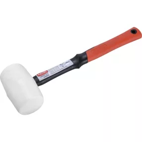   EXTOL PREMIUM gumikalapács üvegszálas nyéllel, fehér gumi ; 60 mm, 0,48 kg