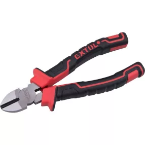   EXTOL PREMIUM oldalcsípő fogó, 160mm, duál  vörös/fekete, TPR nyél, akasztós szerszámtartó
