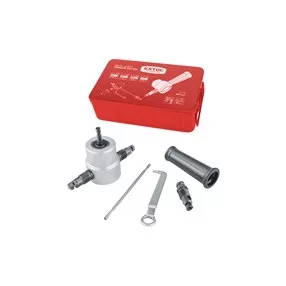   EXTOL PREMIUM fúrógéppel hajtható mechanikus lemezvágó/lyukasztó fej, max. 2 mm lemezekhez