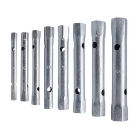   EXTOL PREMIUM csőkulcs klt., 10db (8 csőkulcs+2 hajtóvas), CrV., 6-22mm (6×7;8×9;10×11;12×13;14×15; 16×17;18×19;20×22)