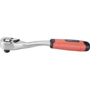   EXTOL PREMIUM racsnis hajtókar, CV., 45 fog, hajlított szár, csúszásgátló TPR markolat; 1/4", 153 mm